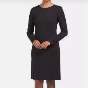 Theory Winstine Mireena Ponte Knee Length Dress, Color Black, size 10